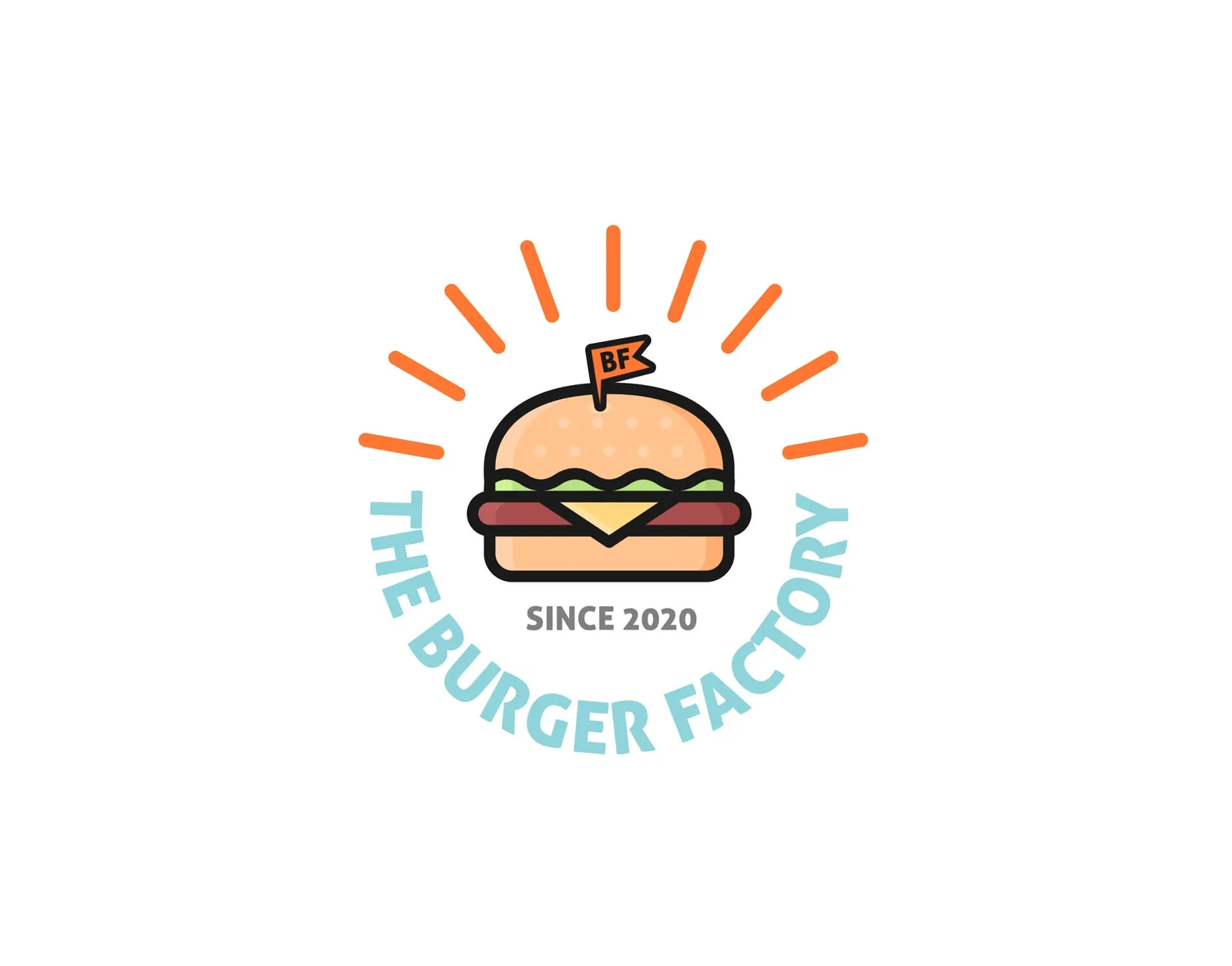 The Burger Factory: Identidad, rotulación y menú